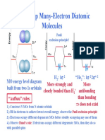 Building Up Many-Electron Diatomic Molecules: MO Energy Level Diagram Built From Two 1s Orbitals H: 1 H: 1 "He ": 1 2