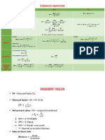 PV DIV FV: Financial Equations