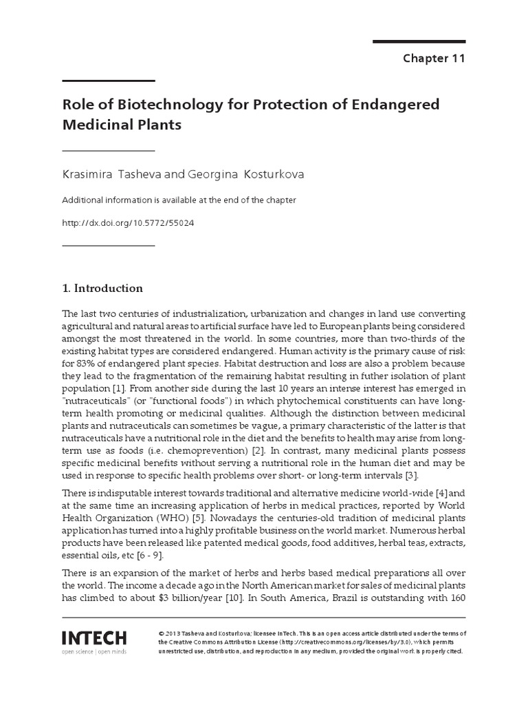 Role of Biotechnology For Protection of PDF | PDF | Genetic Engineering ...