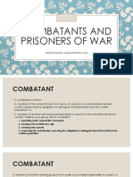 Combatants and POWs
