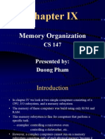 Memory Organization: CS 147 Presented By: Duong Pham