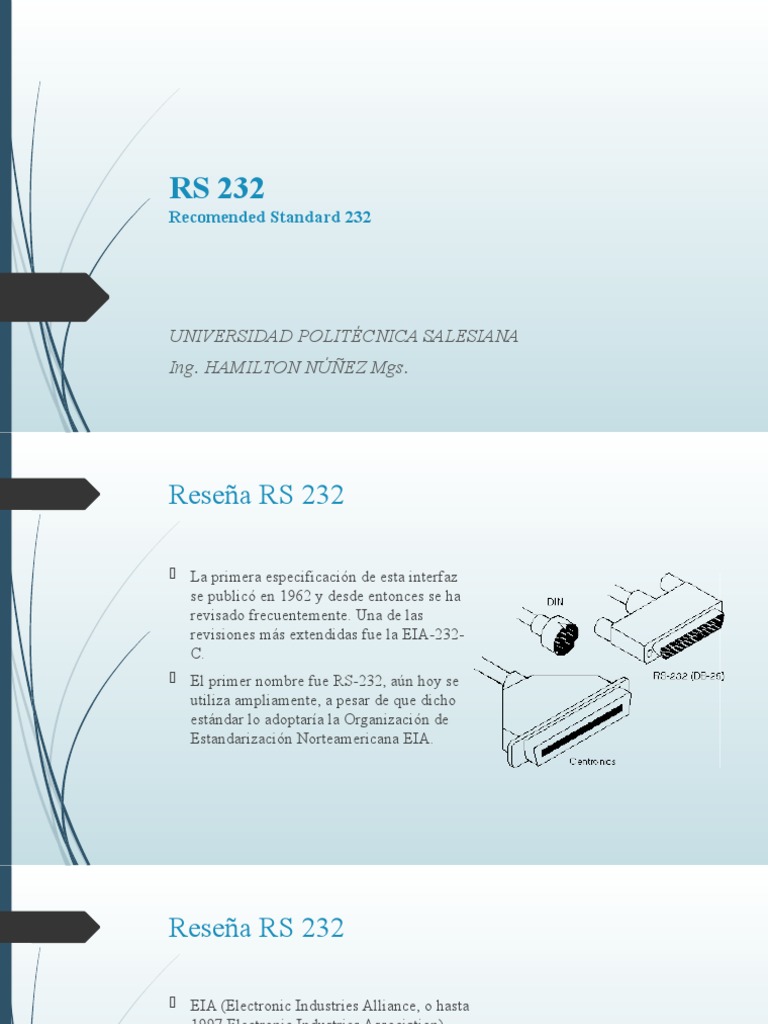 Guía Técnica RS-232 para Estudiantes | PDF | Transmisión de datos ...