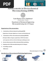 A Presentation On Electrochemical Micromachining