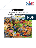 Filipino: Kwarter 3 - Modyul 11: Pagtukoy NG Datos Gamit Sa Paglikha NG Ulat-Balita