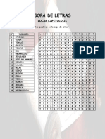 SOPA DE LETRAS para Resolver PDF