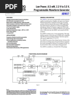 Low Power, 8.5 MW, 2.3 V To 5.5 V, Programmable Waveform Generator