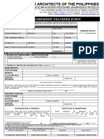 Uap Membership Transfer Form: A. Personal Information