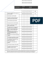 The PSSUQ Survey: The Post-Study Usability Questionnaire Strongly Agree Strongly Disagree