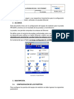 Configurar prueba RFC2544 Fast Ethernet