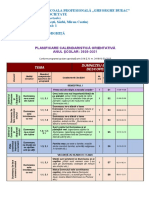 Planificare Clasa Pregatitoare