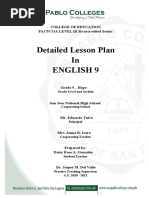 Detailed Lesson Plan in English 9: College of Education PACUCOA LEVEL III Re-Accredited Status