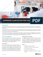 Choosing A Lims or Sap For Your Laboratory Whitepaper