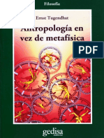 Tugendhat. Antropología en Vez de Metafísica PDF