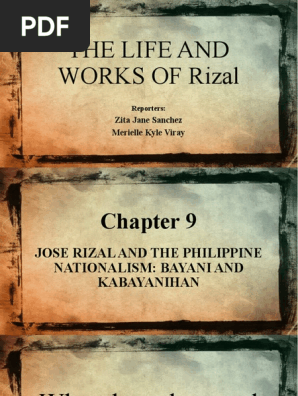 CHAPTER 9 Jose Rizal and The Philippine Nationalism Bayani and Kabayanihan  | PDF | Philippines