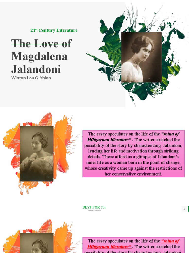 The Love of Magdalena Jalandoni | PDF | Poetry