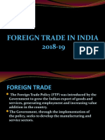 Foreign Trade in India 2018-19