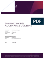 Dynamic Model Acceptance Guideline