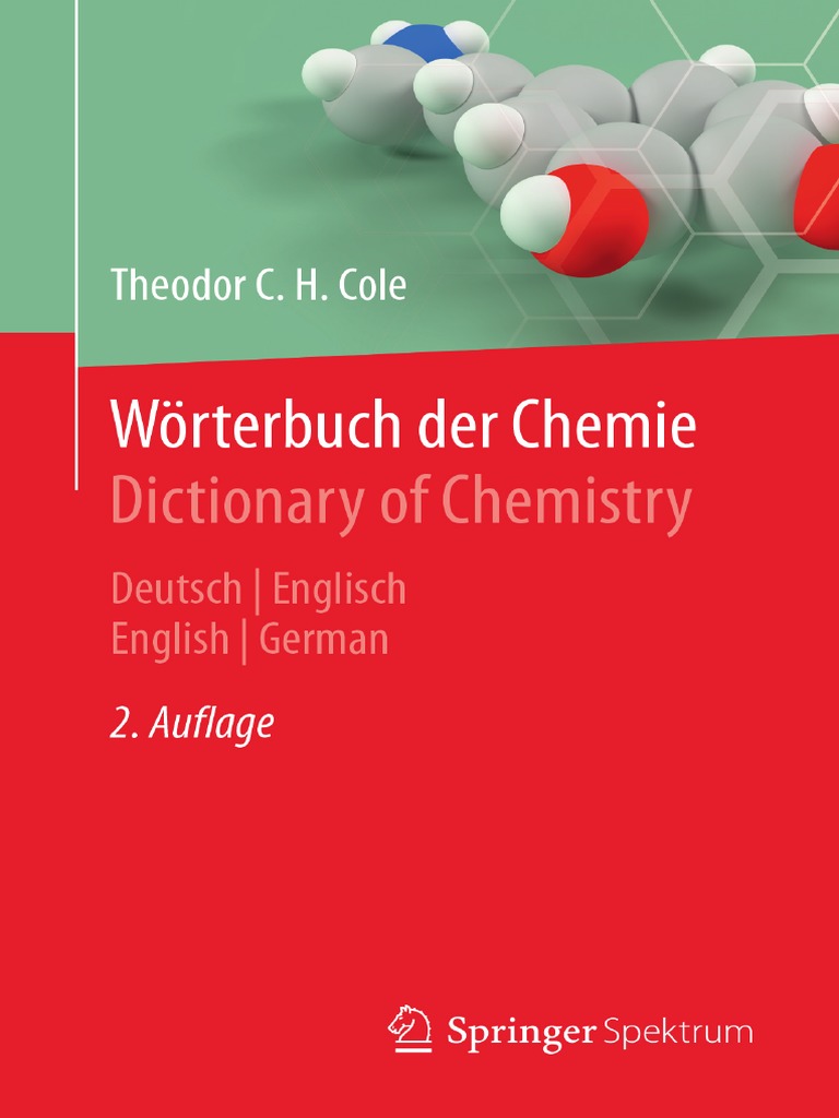 Wörterbuch Der Chemie - Dictionary of Chemistry - Deutsch