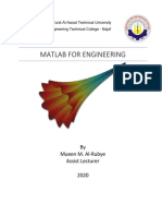 Matlab For Engineering: by Mueen M. Al-Rubye Assist Lecturer