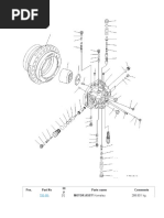 Pos. Part No QT y Parts Name Comments: (1) MOTOR ASS'Y Komatsu 288.801 KG