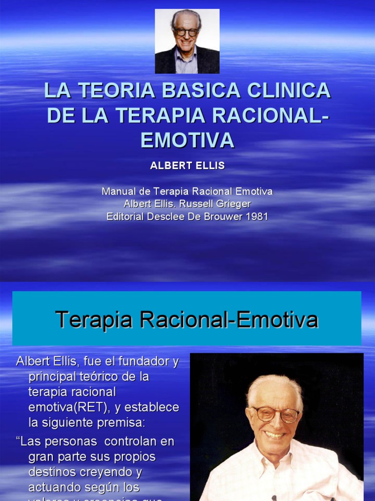 Ellis. Teoría Básica. | PDF | Terapia racional de comportamiento ...