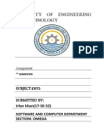 University of Engineering and Technology: Subject:Erts Submitted by