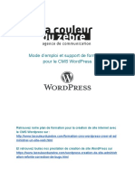 Guide Utilisation Mode D Emploi WordPress