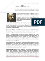 Tema 1 Historia de La Medicina Legal PDF