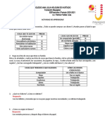 Actividad de Aprendizaje El Dinero y El Sistema Financiero