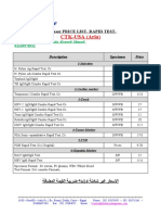 CTK-USA (Aria) : End User Price List-Rapid Test