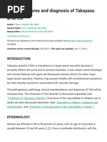 Clinica y DX Takayasu