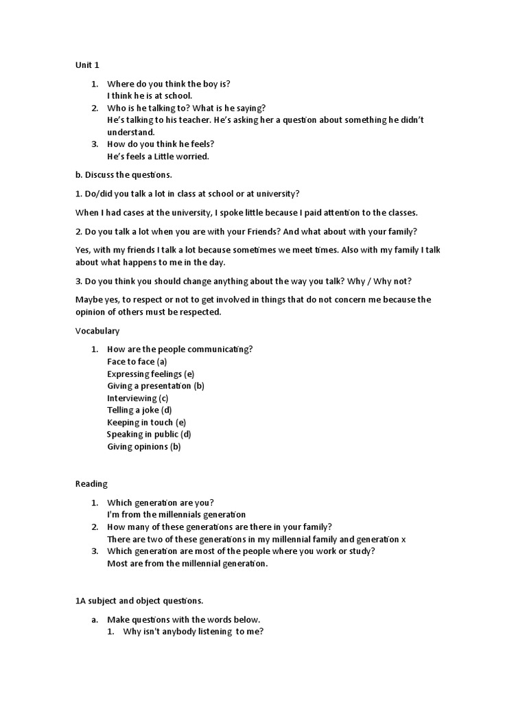 Unit 1 - Luis Z | PDF | Language Arts & Discipline | Wellness