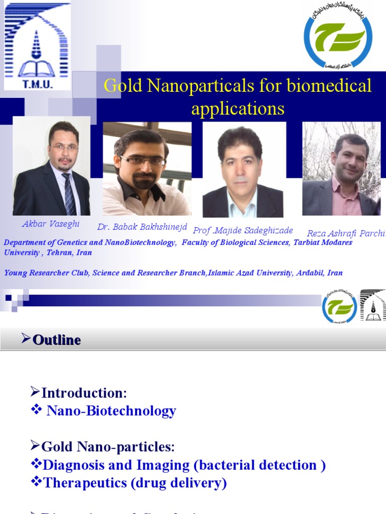 Gold Nanoparticles in Biomedical Research | PDF | Nanoparticle ...