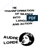 Audre - Lorde - Transformation of Silence
