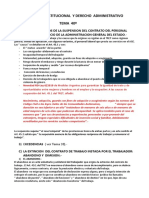 Tema 40. Causas y Efectos de Suspensión Contrato de Trabajo