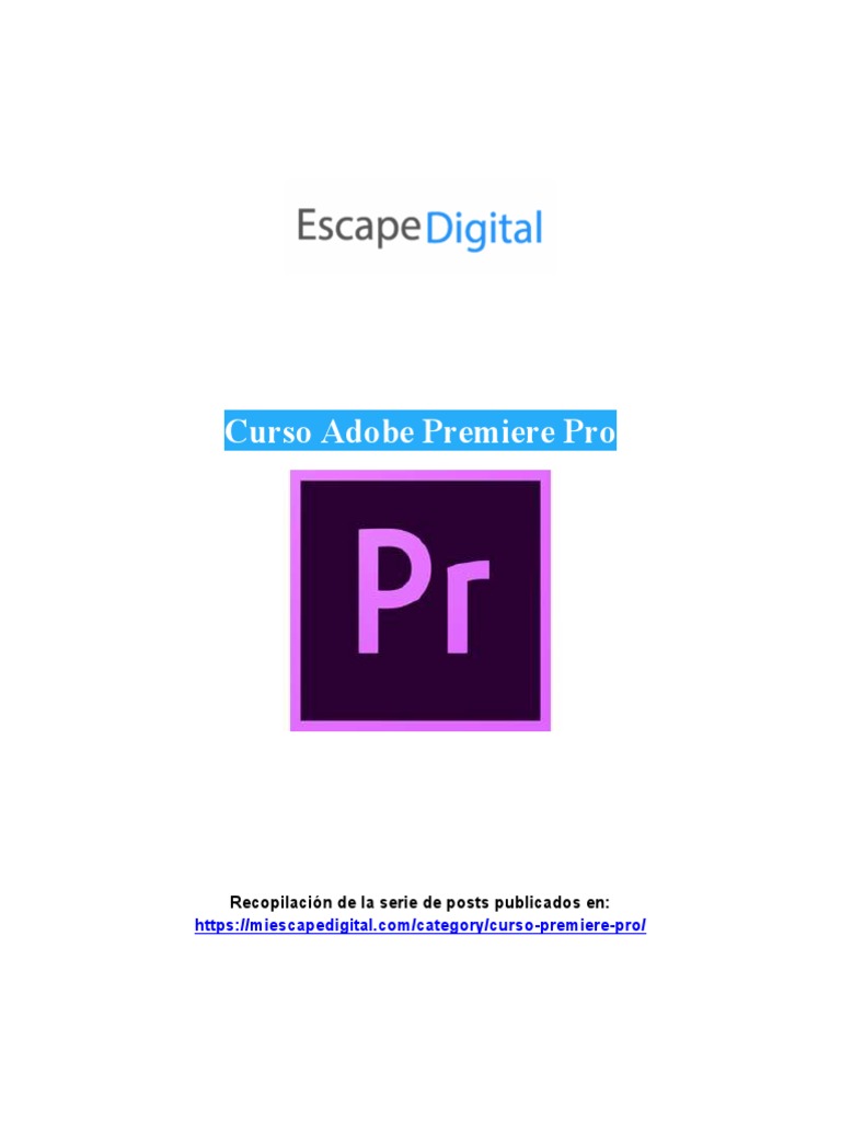 Curso Adobe Premiere Pro CC PDF | PDF | Ventana (informática) | Point ...