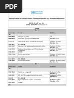 Regional Training On Control of Cholera