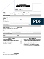 Formulario de Admision CURSO EXTENSION PDF