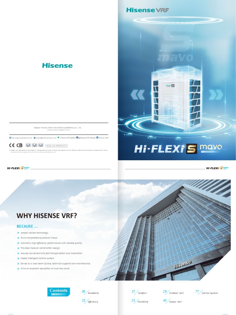Hisense Vrf S Mavo Catalogue 2020 Pdf Air Conditioning Heat Exchanger