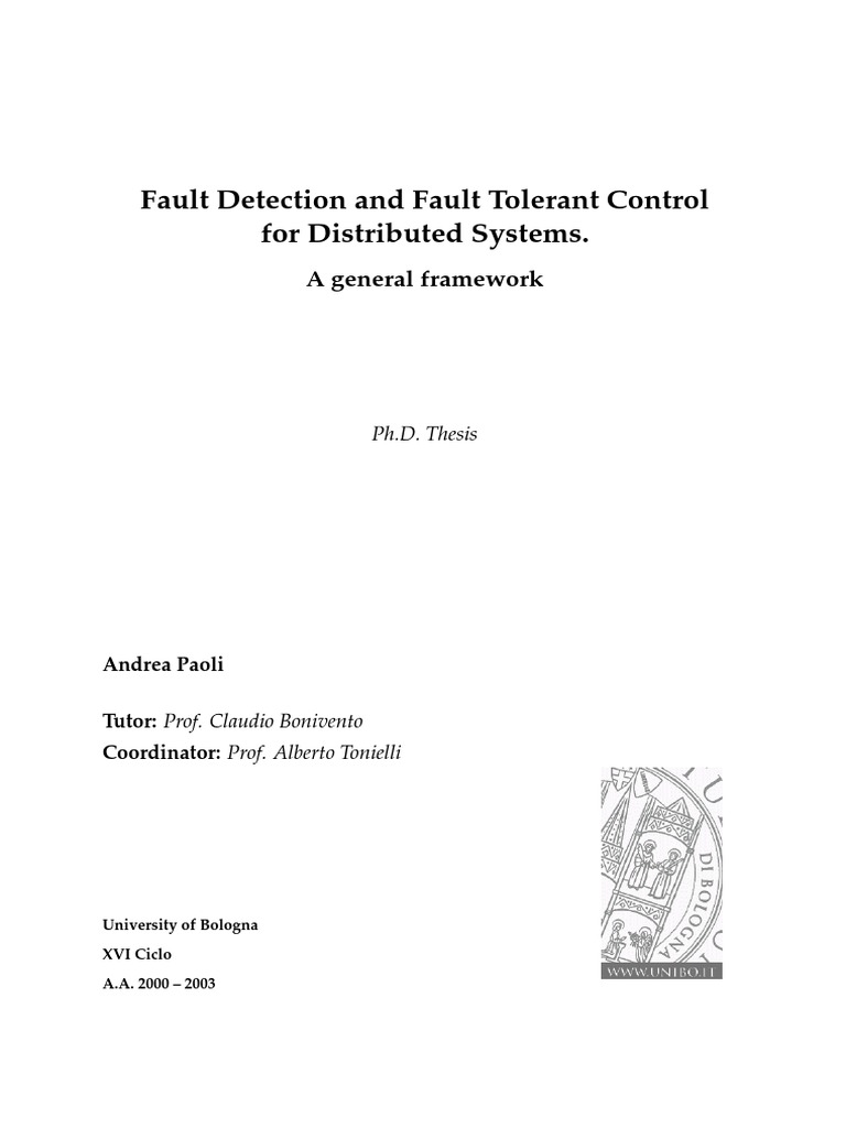 Fault Detection and Fault Tolerant Control | PDF | Control Theory ...