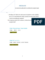 Práctica N°5 - Costo de Volume - Costos