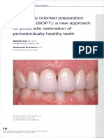 Biologically Oriented Preparation Technique (BOPT) : A Ne/a/ Approach For Prosthetic Restoration of Periodontically Healthy Teeth
