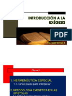 CLASE #1 INTRODUCCIÓN A LA EXÉGESIS - Ps. Isabel Cornejo