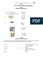 Prueba de Periodo Septimo Ingles 2014