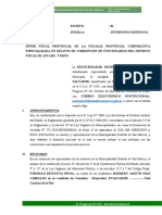 DENUNCIA - Mejoramiento de Los Servicios de La Cadena Productiva de Apicultura en Rancas, Gaucho, Challhuayaco, Mosna, Quinuaragra, Pichui