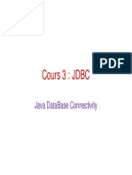 Cours 3: JDBC: Java Database Connectivity