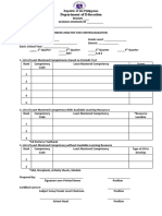 Item Analysis Form