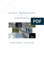 Gulli Björnsson: For Solo Guitar