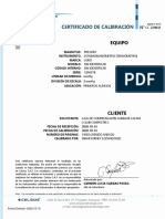CC 229041 Certificado de Calibracion Esfigmomanómetro Mec - 17025