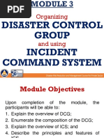 Module 3 - Organizing DCG and ICS 1